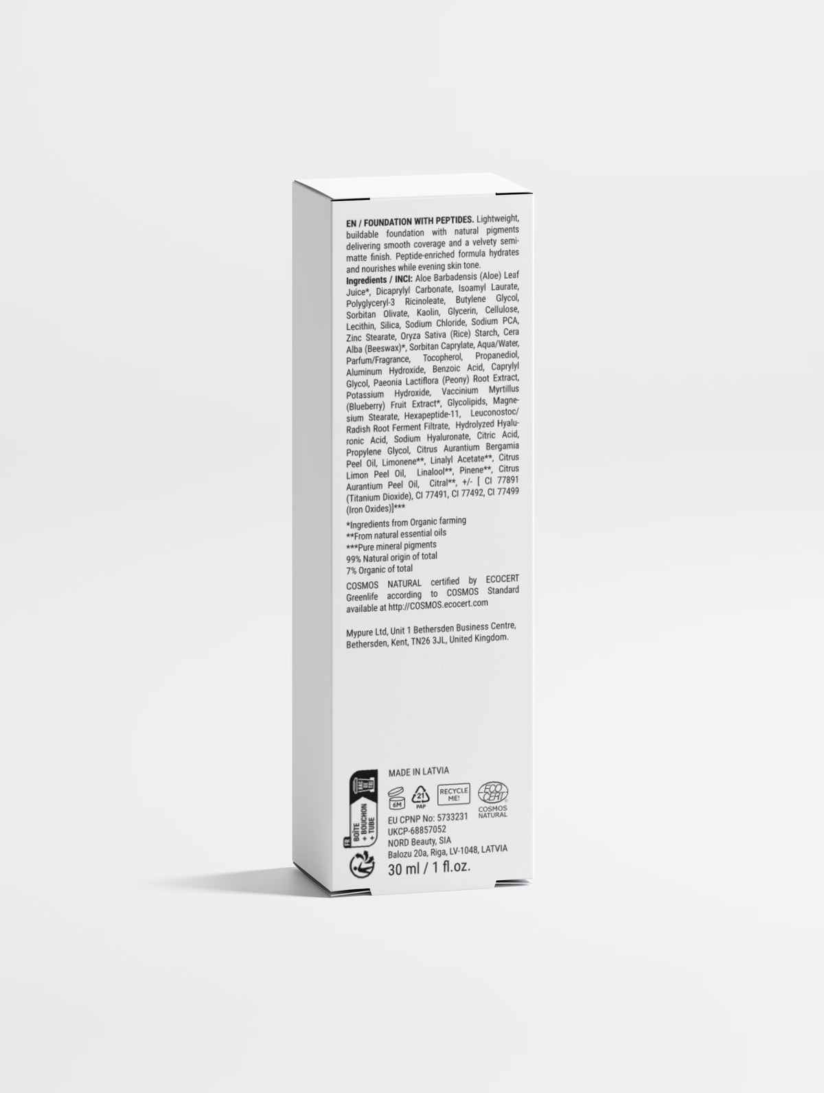 Foundation with Peptides, 20 Medium Neutral